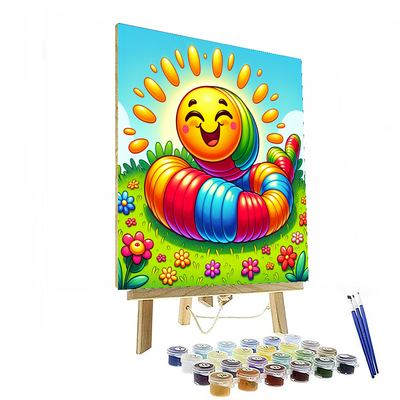 Happy Little Worm Paint By Numbers Kits