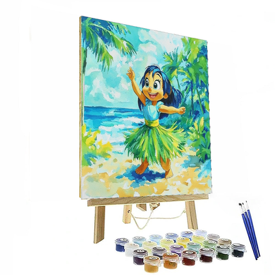 Lilo's Hula Dance - Disney Inspired Paint By Color