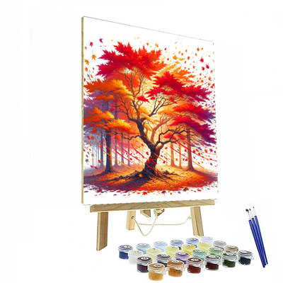 Falling Leaves Symphony Paint By Number