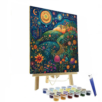 Frida Kahlo Inspired Frida's Mystical Garden  Paint By Numbers Art