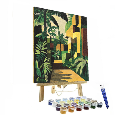 Pablo Picasso Inspired Cubist Jungle Serenity  Paint By Numbers Kits