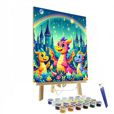 Fantasy Dragon Kingdom Numbered Painting Kits