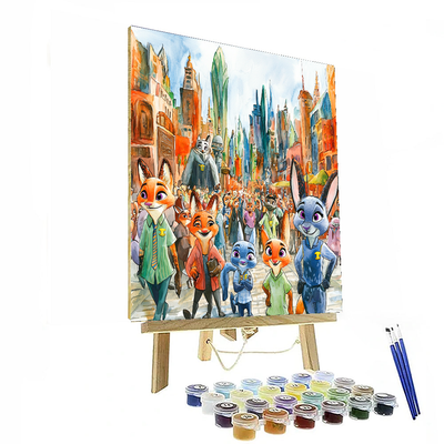 Zootopia's Animal City - Disney Inspired Numbered Painting Kits