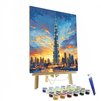 Burj Khalifa - Dubai, Uae Numbered Painting Kits