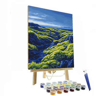 Icelandic Lava Fields - Iceland Painting By Numbers Kit