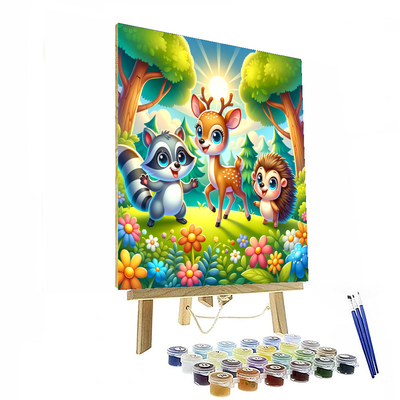 Friendly Forest Frolic Numbered Painting Kits