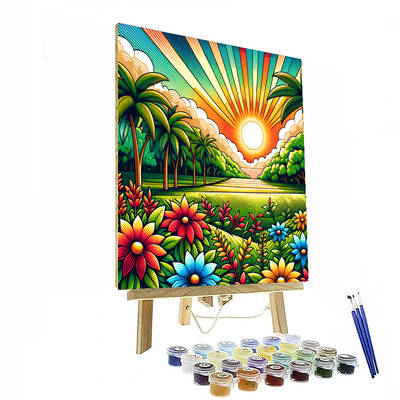 Hawaiian Oasis Paint By Number