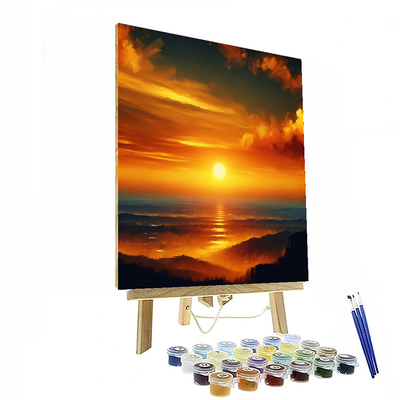 Saffron Sunset Painting By Numbers Kit