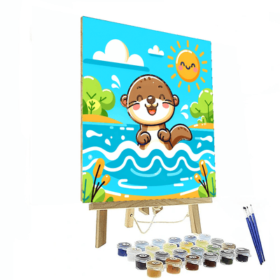 Gentle River Otter Numbered Painting Kits