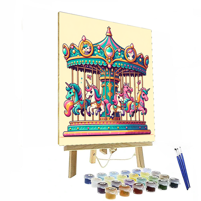 Fairy Tale Carousel Painting By Numbers Kit