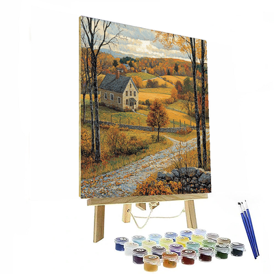 Andrew Wyeth Inspired Charming Rural Homestead  Paint By Numbers Kits