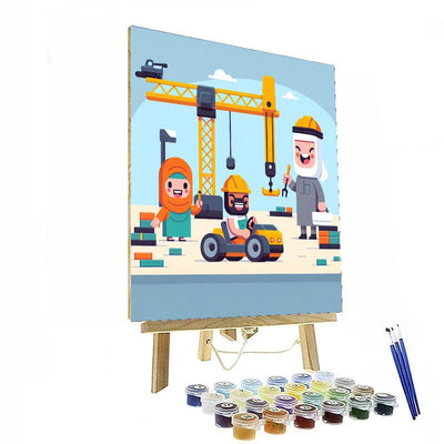 Construction Crew Heroes Paint By Numbers