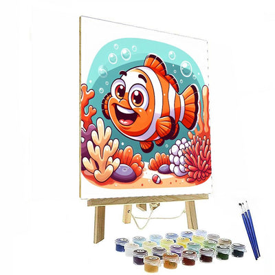 Giggles The Clown Fish DIY Paint By Numbers