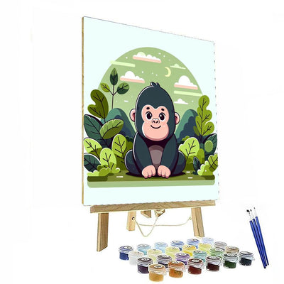 Gentle Gorilla Numbered Painting Kits