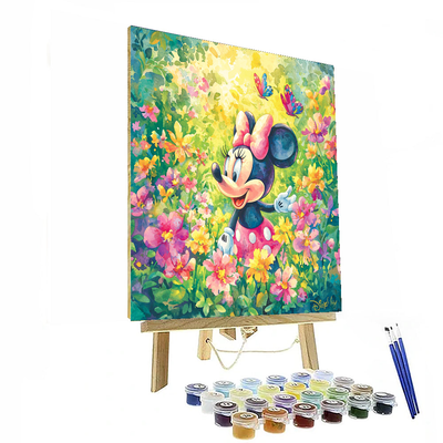 Minnie Mouse's Flower Garden - Disney Inspired DIY Paint By Numbers