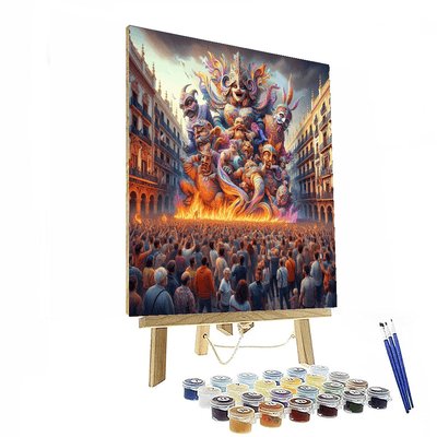 Valencia Fallas Festival Paint By Color