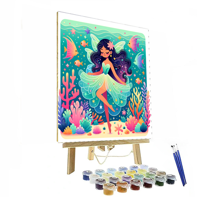 Underwater Fairy DIY Paint By Numbers