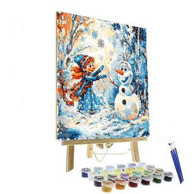 Olaf's Frosty Fun - Disney Inspired Paint By Numbers Kits