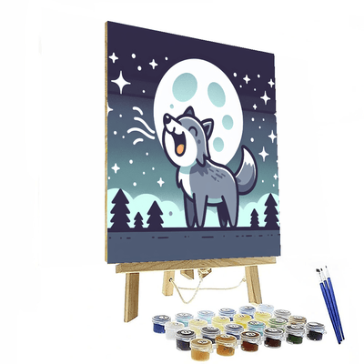 Whimsical Wolf Painting By Numbers Kit