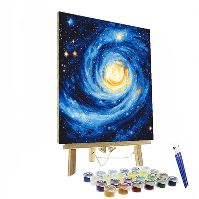 Van Gogh Inspired Cosmic Wonder  Number Painting