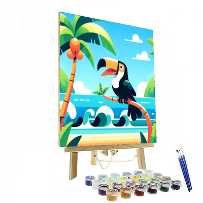 Tropical Island Exploration Paint By Numbers