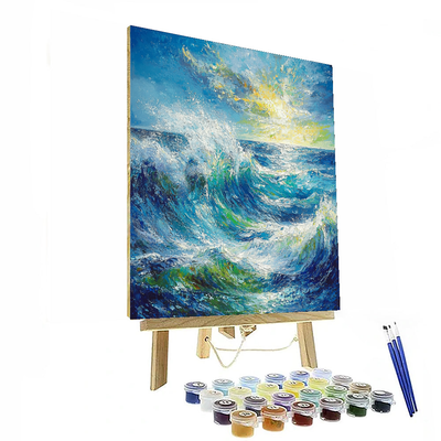 Turner Inspired Abstract Ocean  Numbered Painting Kits