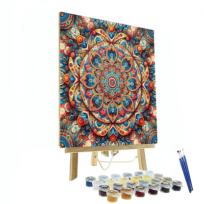 Colorful Kaleidoscope Dream Painting By Numbers Kit