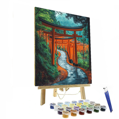 Torii Gates At Fushimi Inari DIY Paint By Numbers