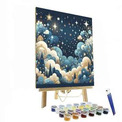 Enchanted Starry Night Paint By Color