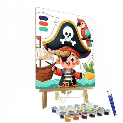 Brave Pirate Adventure DIY Paint By Numbers