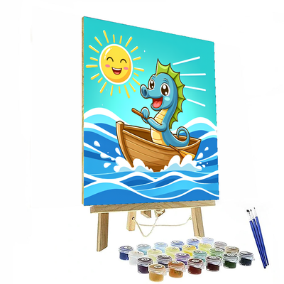 Sailing Seahorse Numbered Painting Kits