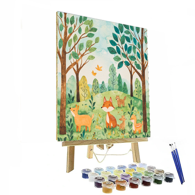 Koda's Forest Fun - Disney Inspired Paint By Numbers Art