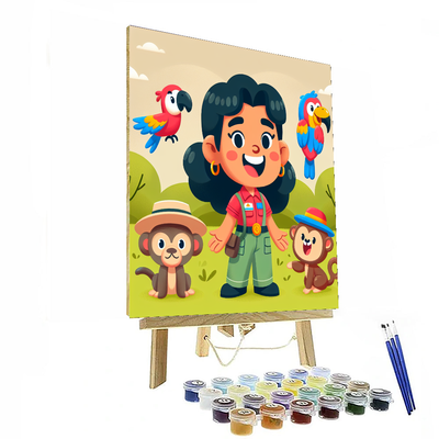 Zany Zookeeper Number Painting