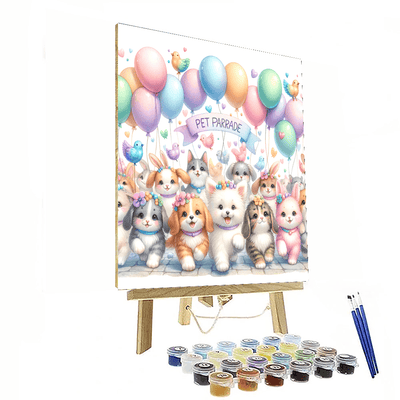 Playful Pet Parade Painting Number Kit