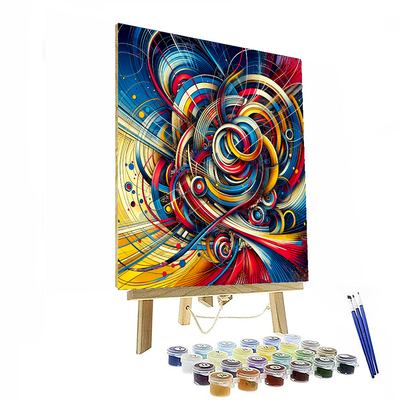 Abstract Whirl Paint By Numbers Art