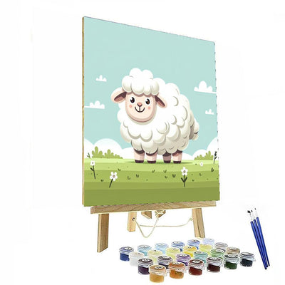 Charming Sheep Paint By Numbers Art