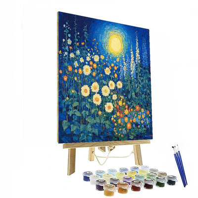 Vincent Van Gogh Inspired Midnight Garden  Numbered Painting Kits