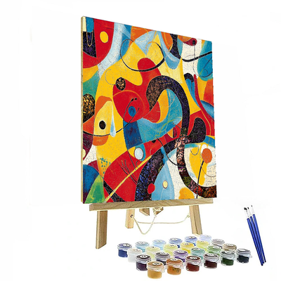 Joan Miró Inspired Dance Of Colors  Paint By Numbers Art