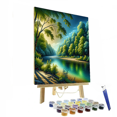 Tranquil Riverbank Retreat Paint By Numbers Kits