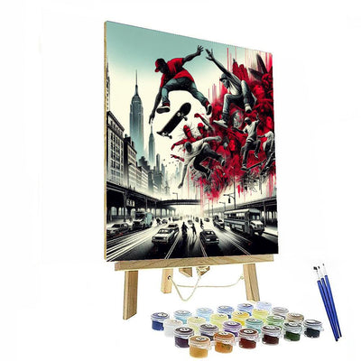 Urban Skate Adventure Numbered Painting Kits