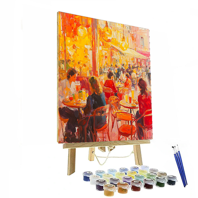 Pierre Bonnard Inspired Charming Urban Café  Paint By Number