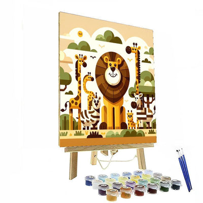 Cheery Jungle Safari Paint By Number