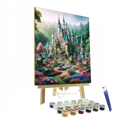 Fantasy Fairy Castle Paint By Color