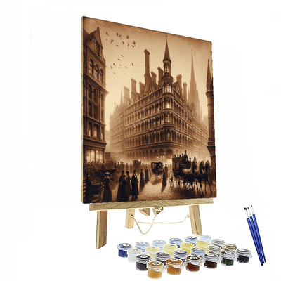 Vintage Cityscape Dreams Paint By Numbers Kits