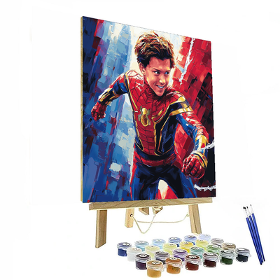 Tom Holland: The Web-slinger Of Whimsy And Youth Paint By Numbers Art