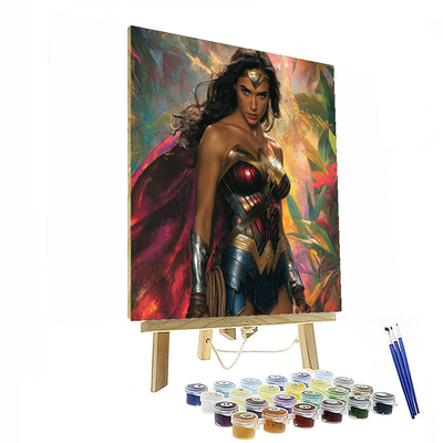 Gal Gadot: The Empowering Legacy Of Wonder Woman Paint By Numbers Art