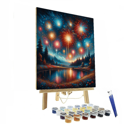 Dazzling Fireworks DIY Paint By Numbers