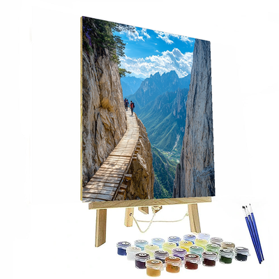 Mount Hua Plank Walk - China Numbered Painting Kits