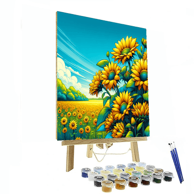 Sunflower Joy DIY Paint By Numbers