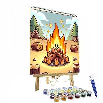 Bubbly Bonfire Painting By Numbers Kit